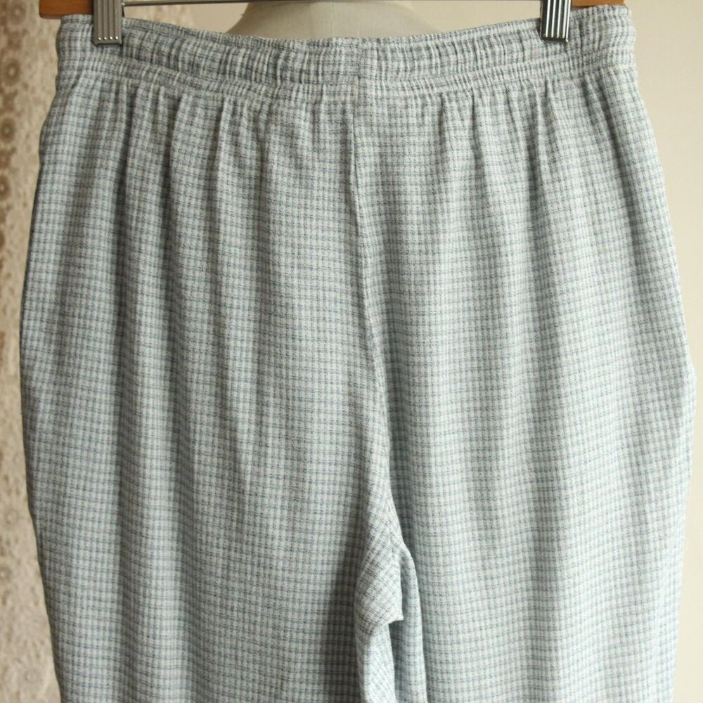 Vintage 1990s Pant Suit, Sag Harbor Petites Blue and White Two Piece, - Picture 14 of 16